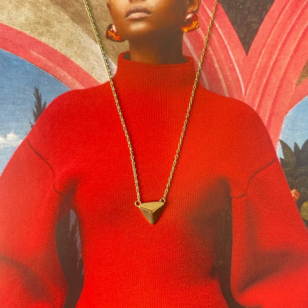 Jacquie Aiche Triangle Pendant Necklace